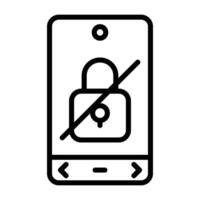 No Password Vector Icon