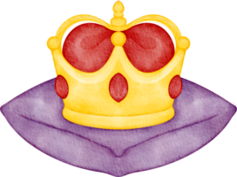 watercolor prince crown clip art png