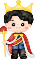 watercolor prince clip art png