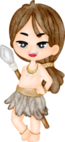 watercolor stone age cartoon png