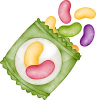 watercolor jelly bean png