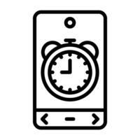 icono de vector de alarma