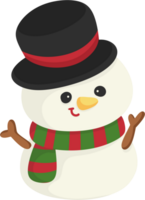 bonhomme de neige dessin animé illustration png