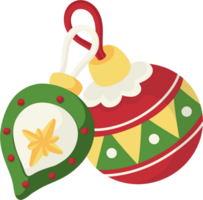 Navidad pelota dibujos animados ilustración png