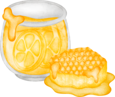 watercolor lemon honey png