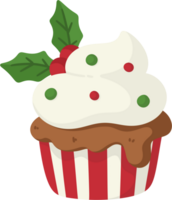 Weihnachten Cupcake Karikatur Illustration png