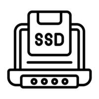 Solid State Drive Vector Icon