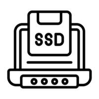 Solid State Drive Vector Icon