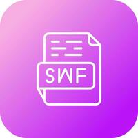 icono de vector de swf