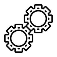 Gears Vector Icon