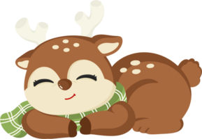 deer cartoon autumn png