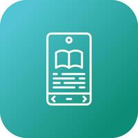 E book Reader Vector Icon