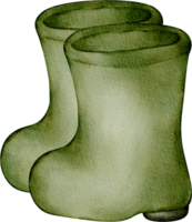 watercolor boots clip art png