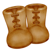 acuarela cámping botas png