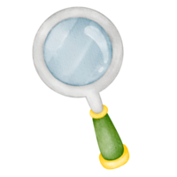 watercolor magnifying glass png