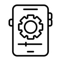 Smartphone Settings Vector Icon