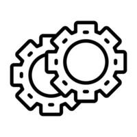 Gears Vector Icon