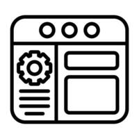 icono de vector de navegador web