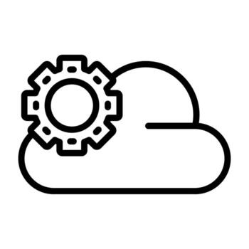 icono de vector de nube