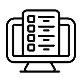 Computer Vector Icon