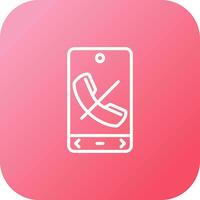 Call End Vector Icon