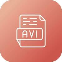 AVI Vector Icon