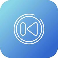 Previous Track Button Vector Icon