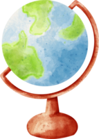 aquarelle globe science png