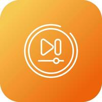 Video Next Track Button Vector Icon