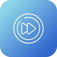 Video Next Track Circle Vector Icon