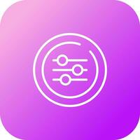 Equalizer Circle Vector Icon