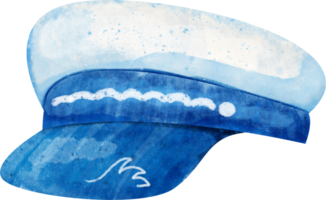 watercolor sea captain hat png