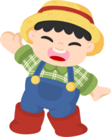 agricultor personagem desenho animado png