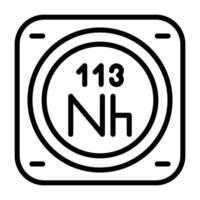 Chemical Element Vector Icon