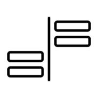 Horizontal Alignment Vector Icon