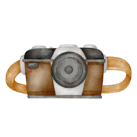 watercolor camping camera png