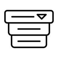 Drop Down Menu Vector Icon