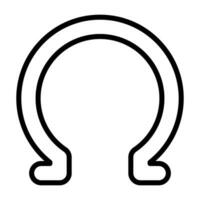 Omega Vector Icon