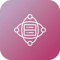 Cluster Server Vector Icon
