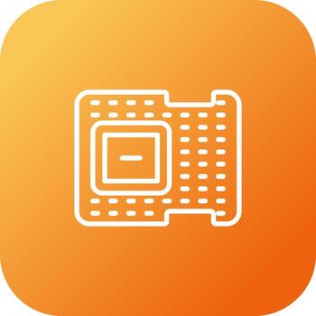 icono de vector de procesador