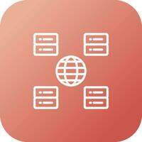 Content Delivery Network Vector Icon