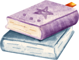 watercolor magic book png