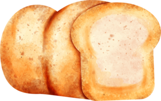 imágenes prediseñadas de pan de acuarela png