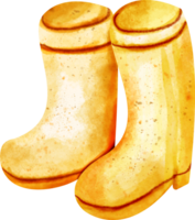 Aquarell Bauernhof Stiefel png