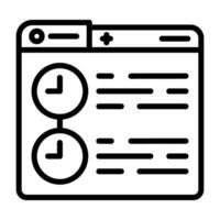 Timeline Vector Icon