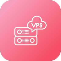 VPS Hosting Vector Icon