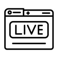 Live Stream Vector Icon