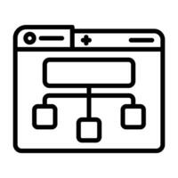Site Map Vector Icon