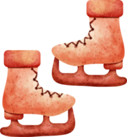 watercolor ice skate png