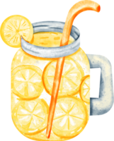 aguarela mar limonada png